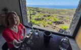 Brook Wilkinson at vineyards on Pico Island, Azores.