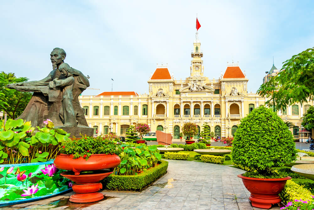 Ho Chi Minh City Hall in Ho Chi Minh City, Vietnam.