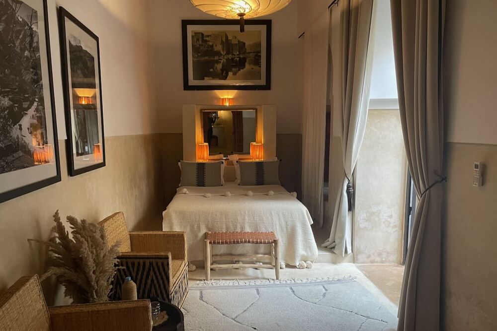 Room at Riad l'Orangeraie in Marrakech, Morocco.