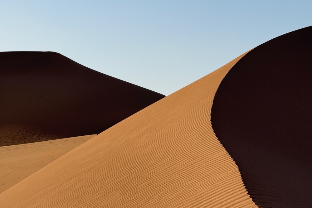 San dunes in the Sahara Desert, Morocco.