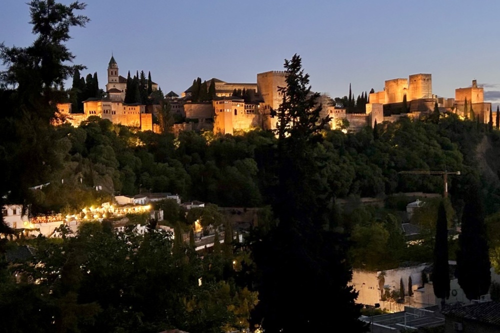 The Alhambra fortress in Granada, Spain.