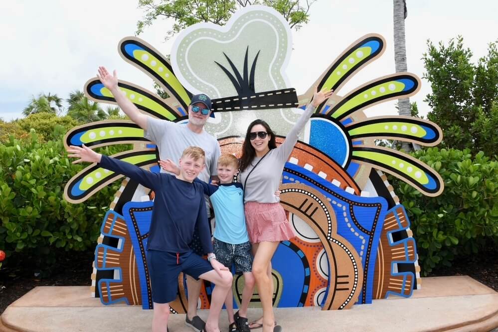 Christie Bartram and her family during their Disney Destiny cruise.