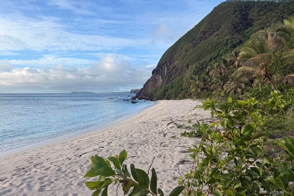 Beach on Yasawa Island in Fiji.